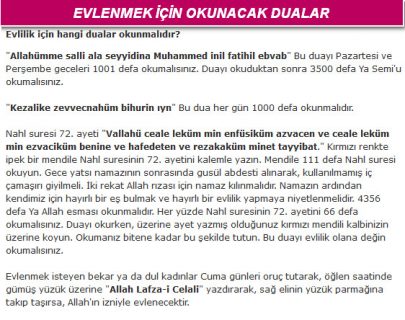 Evlenmek İçin Dua...Hayırlı Eş Duası...İzdivaç Duası...Koca Bulma Duası